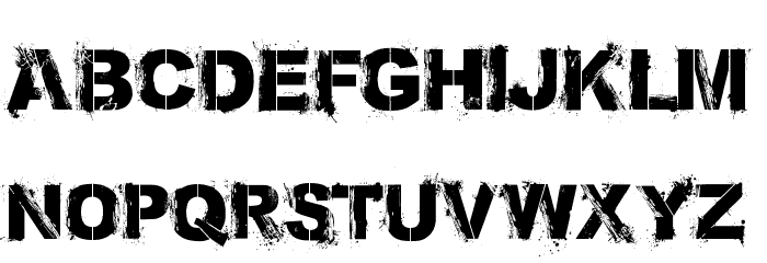 Bronx Bystreets Font LOWERCASE
