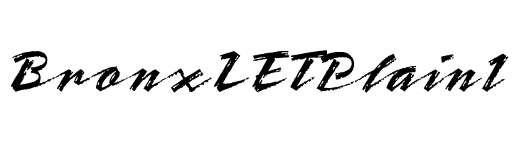 BronxLETPlain1 Font