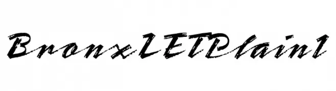 BronxLETPlain1  免费字体下载
