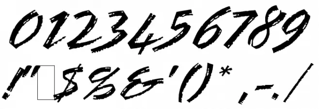 BronxLETPlain1 Font OTHER CHARS