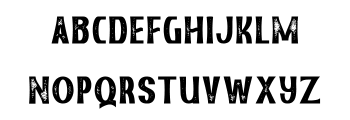 Bronxi Stamp Font LOWERCASE