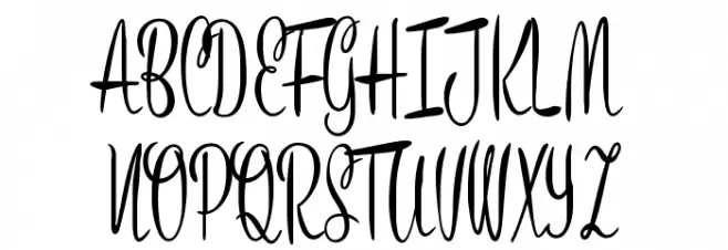 Bronze Script Personal Use خط أحرف كبيرة