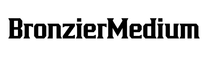 BronzierMedium  font caratteri gratis