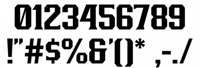 BronzierMedium Font OTHER CHARS