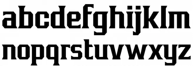 BronzierMedium Font LOWERCASE
