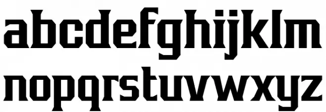 BronzierMedium Font LOWERCASE