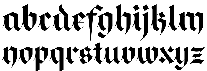 Bronzion Castle PERSONAL USE Regular Font LOWERCASE