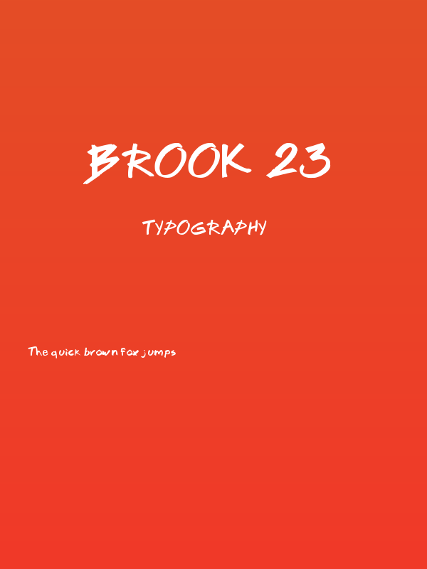 Brook 23 Poster