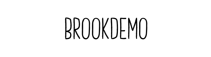 Brook Demo  les polices de caractères gratuit tlcharger
