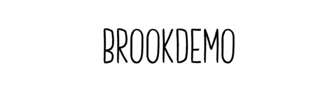 Brook Demo  Frei Schriftart Herunterladen