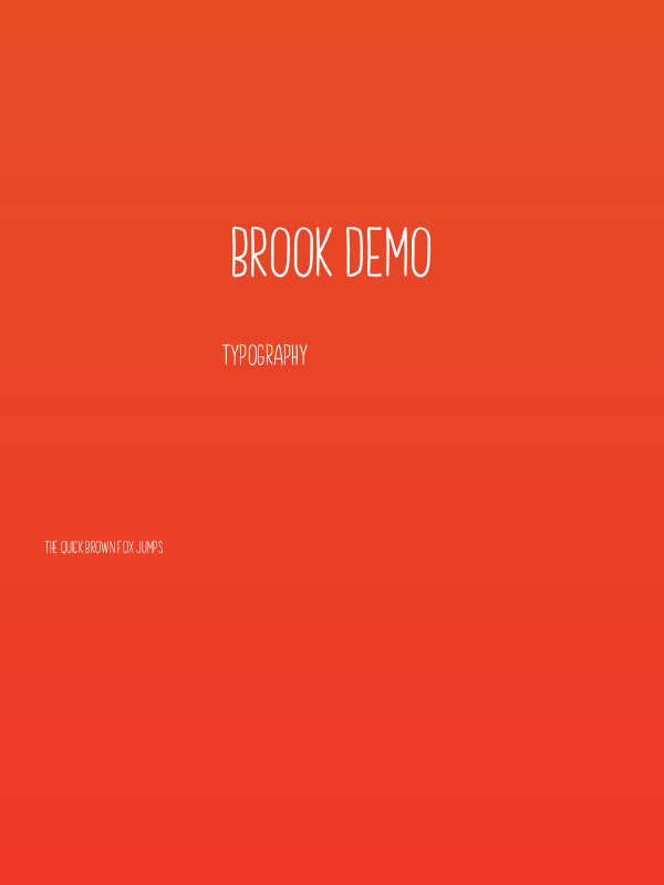 Brook Demo Poster