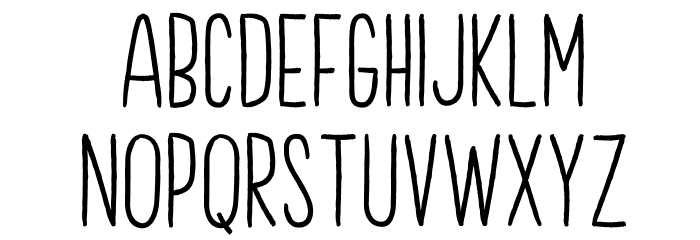 Brook Demo Font LOWERCASE