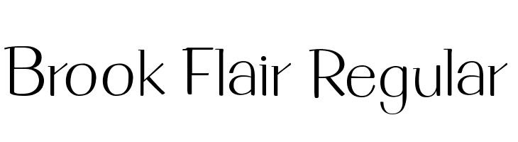 Brook Flair Regular  フリーフォントのダウンロード