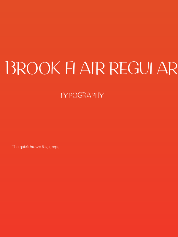 Brook Flair Regular Poster