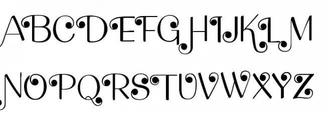 Brook Flair Swash Schriftart Groß