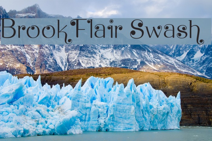 Brook Flair Swash Font examples