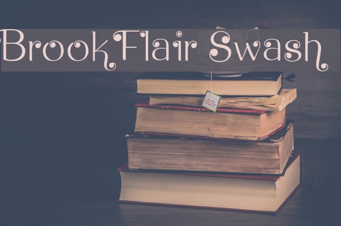 Brook Flair Swash Font examples