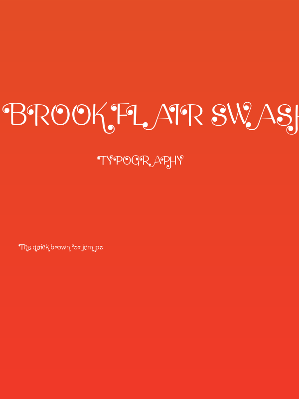 Brook Flair Swash Poster