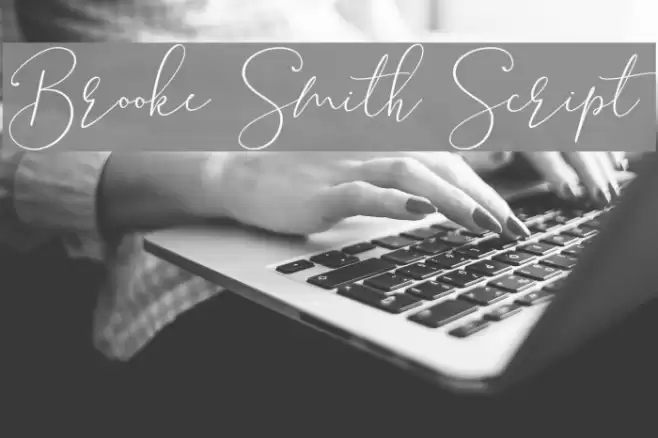 Brooke Smith Script Font examples