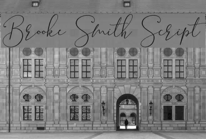 Brooke Smith Script Font examples