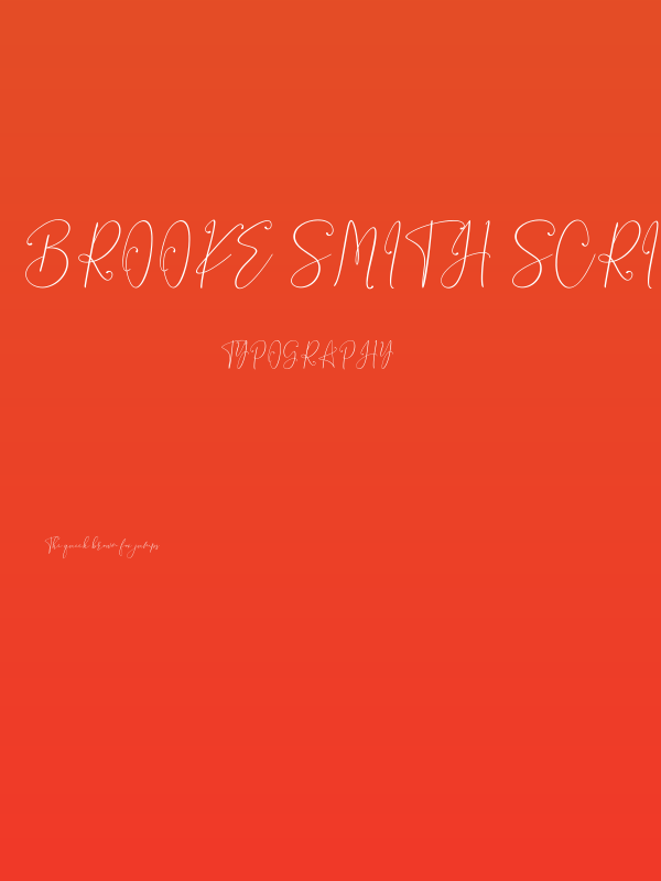 Brooke Smith Script Poster