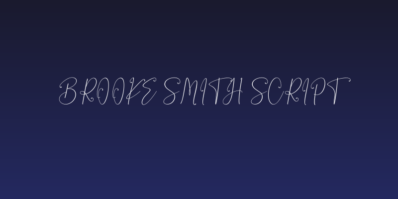 Brooke Smith Script Social Header