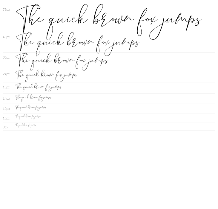 Brooke Smith Script Waterfall