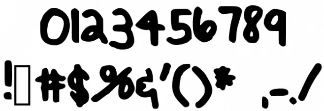 BrookeShappell10 Font OTHER CHARS