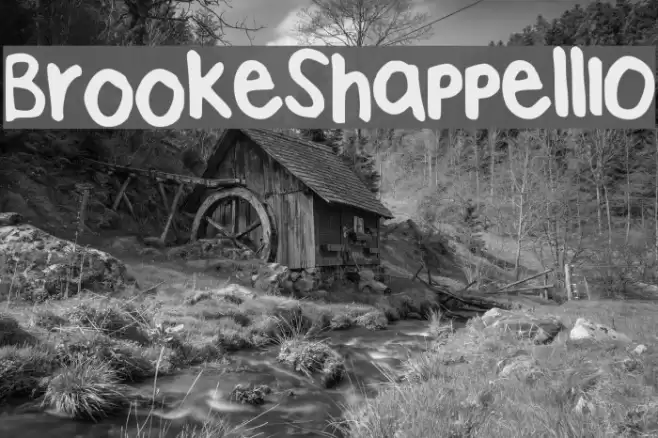 BrookeShappell10 Font examples