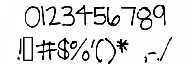 BrookeShappell8 フォント その他の文字