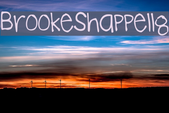BrookeShappell8 Font examples