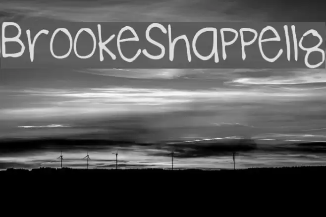 BrookeShappell8 フォント examples