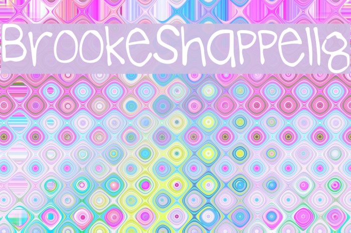 BrookeShappell8 Font examples