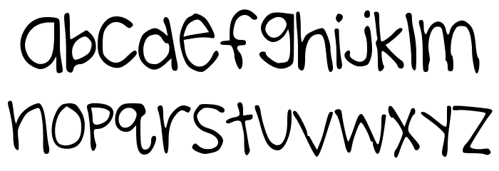 BrookeShappell8 Font LOWERCASE