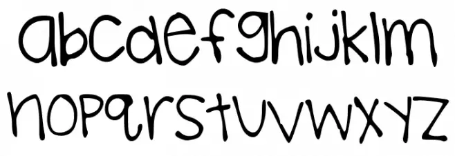 BrookeShappell8 フォント 小文字