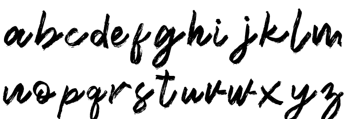 Brookliness Font LOWERCASE