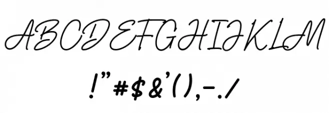 Brooklyn Makayla Font OTHER CHARS