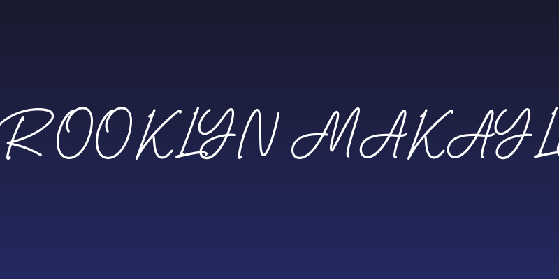 Brooklyn Makayla Social Header