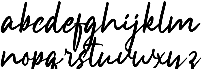 Brooklyn Park Demo Font LOWERCASE