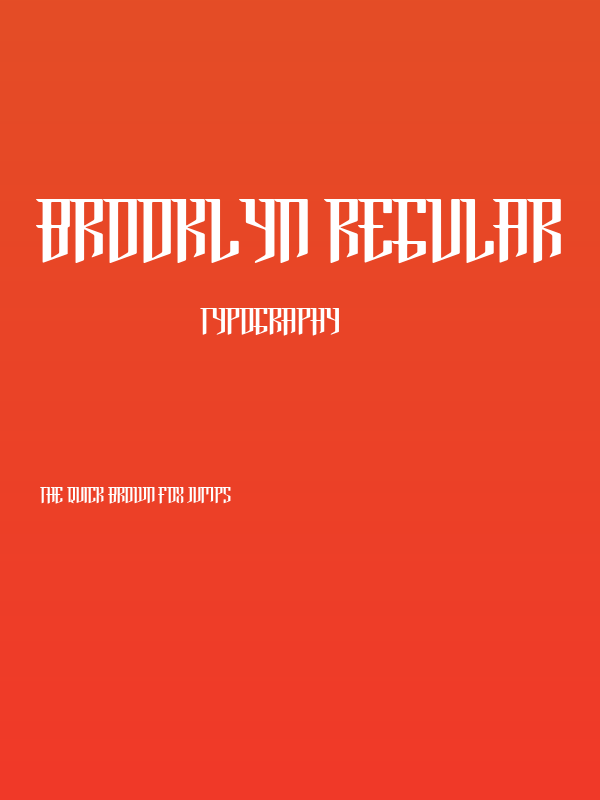 Brooklyn Regular Poster