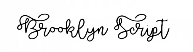 Brooklyn Script  Скачать бесплатные шрифты