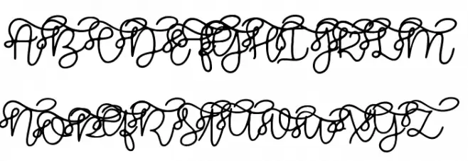 Brooklyn Script Шрифта ВЕРХНИЙ