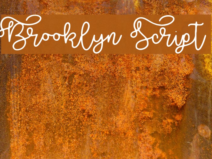 Brooklyn Script Font examples