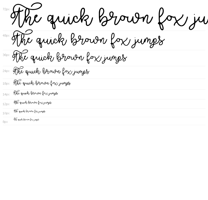 Brooklyn Script Waterfall