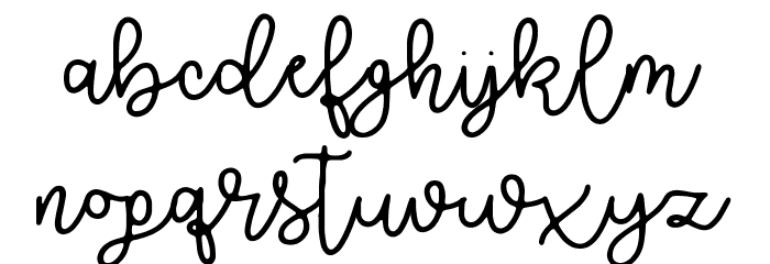 Brooklyn Script Font LOWERCASE