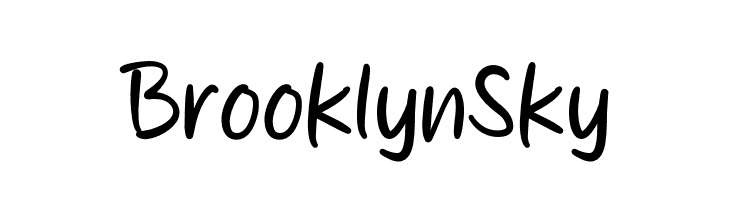 Brooklyn Sky  font caratteri gratis