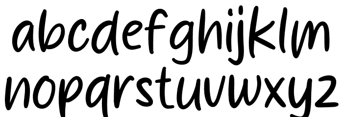 Brooklyn Sky Font LOWERCASE