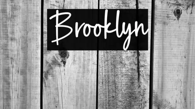Brooklyn Font examples