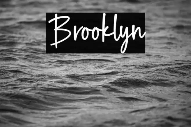 Brooklyn Font examples