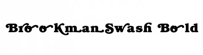 BrookmanSwash Bold  フリーフォントのダウンロード